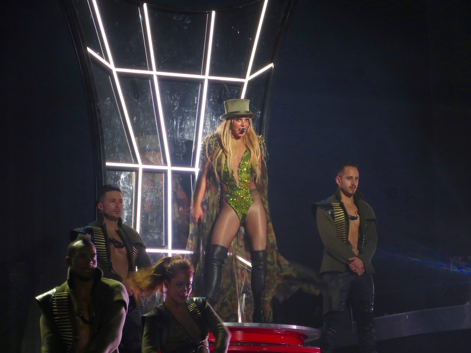 Performing at the 2001 MTV Video Music Awards with a Snake (image credits: wikimedia)
