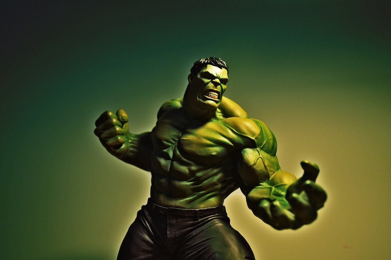 The Hulk – Played by Eric Bana, Edward Norton, and Mark Ruffalo (image credits: pixabay)