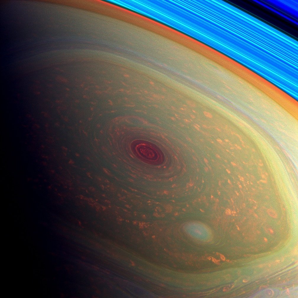 Saturn’s Hexagon Storm – A Mysterious Giant Hurricane (image credits: wikimedia)