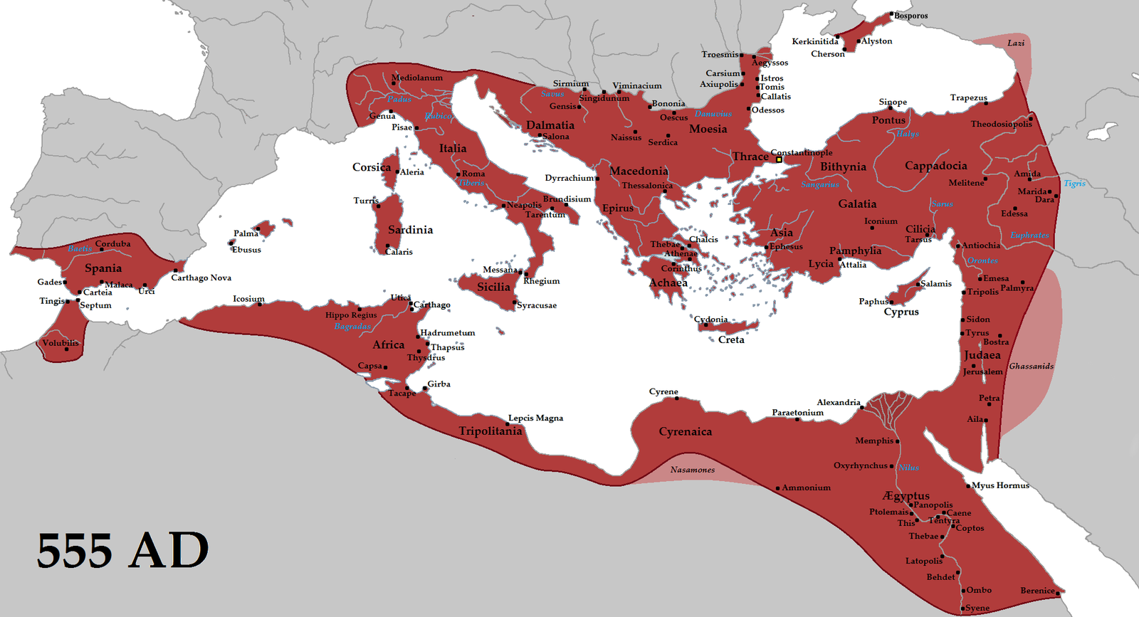 6. Byzantine Empire (Eastern Roman Empire, 330 – 1453) (image credits: wikimedia)