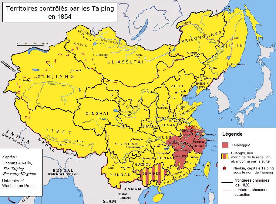 The Taiping Rebellion (1850-1864) – Estimated 20-30 Million Deaths (image credits: wikimedia)