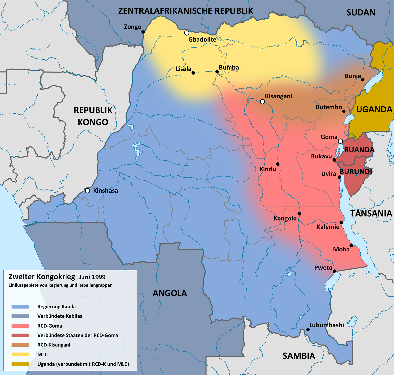 The Congo Wars (1996-2003) – Estimated 5.4 Million Deaths (image credits: wikimedia)