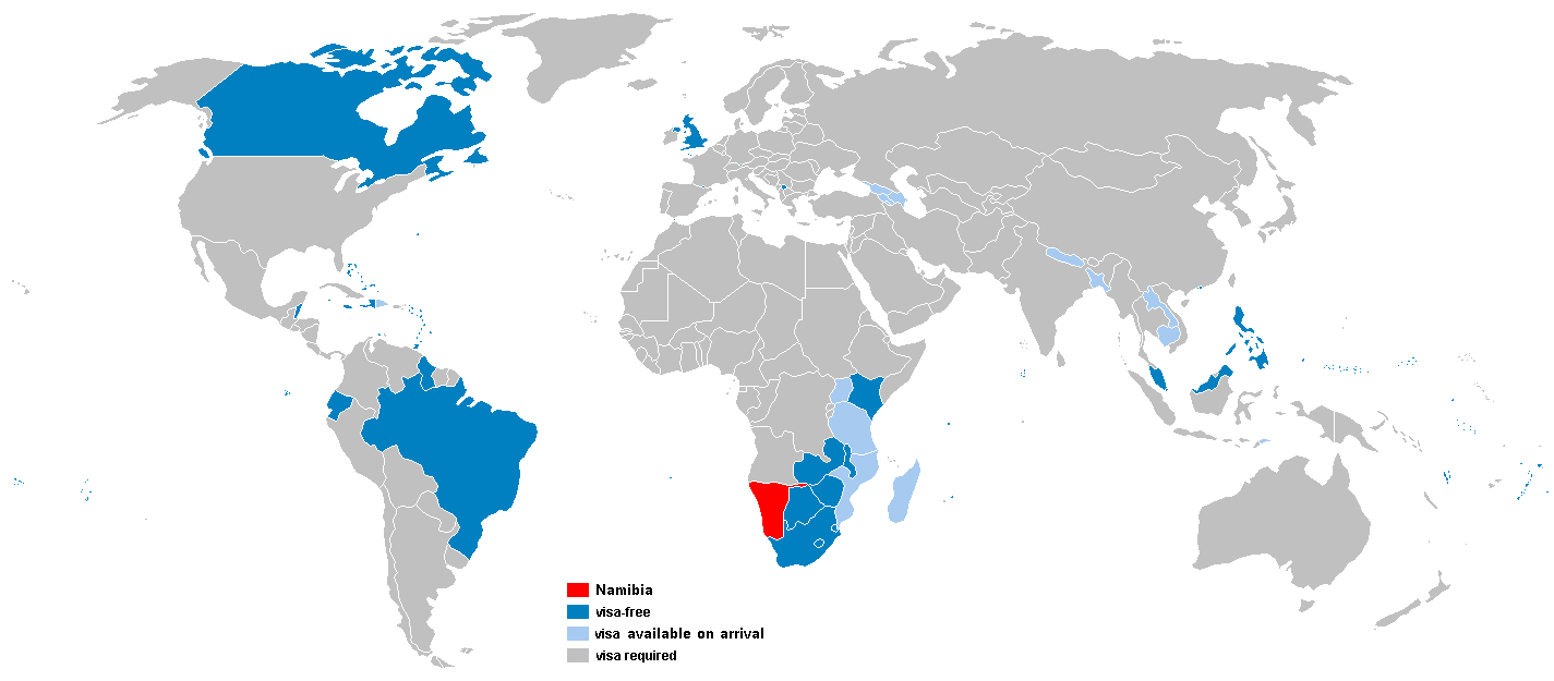 6. Namibia: Online Visa Requirement for 31 Countries (image credits: wikimedia)