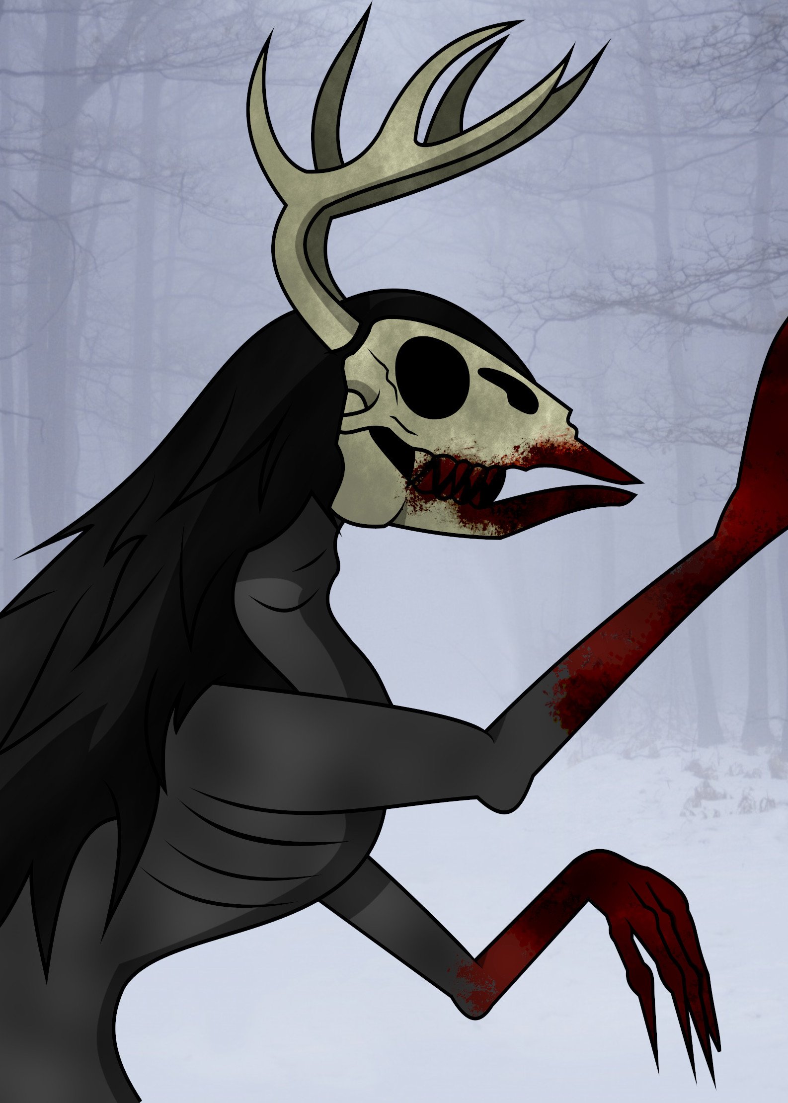 The Wendigo (Native American Mythology) (image credits: wikimedia)