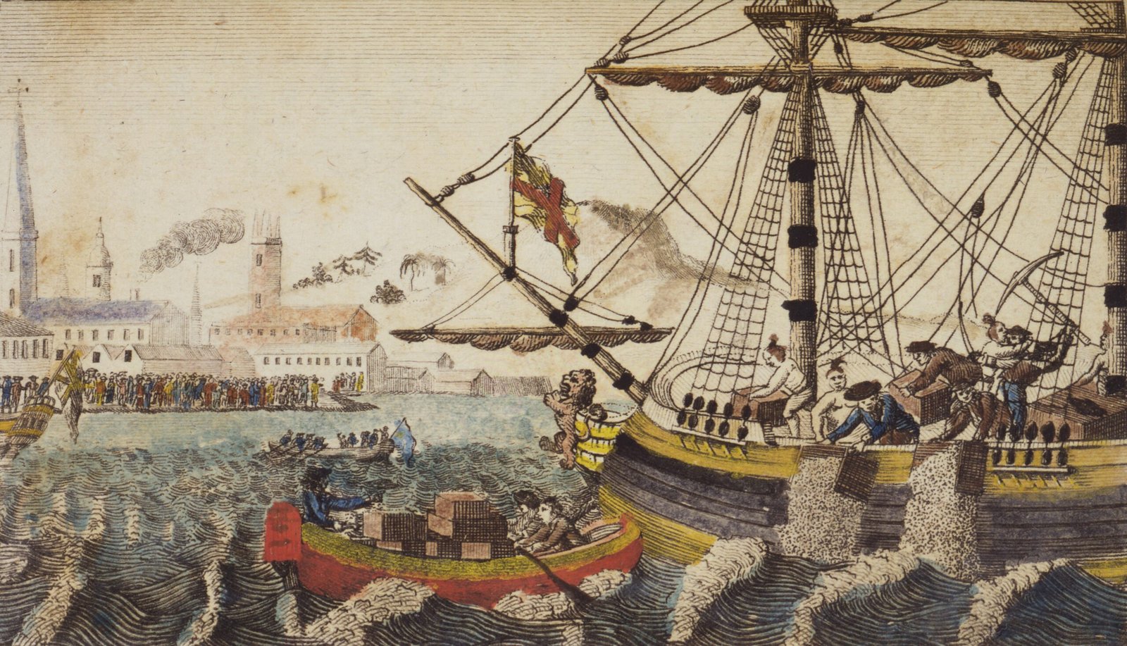 The Real Story Behind the Boston Tea Party (image credits: wikimedia)