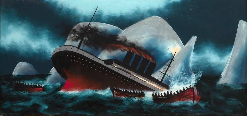 Titanic's Freezing Water Scene (image credits: rawpixel)