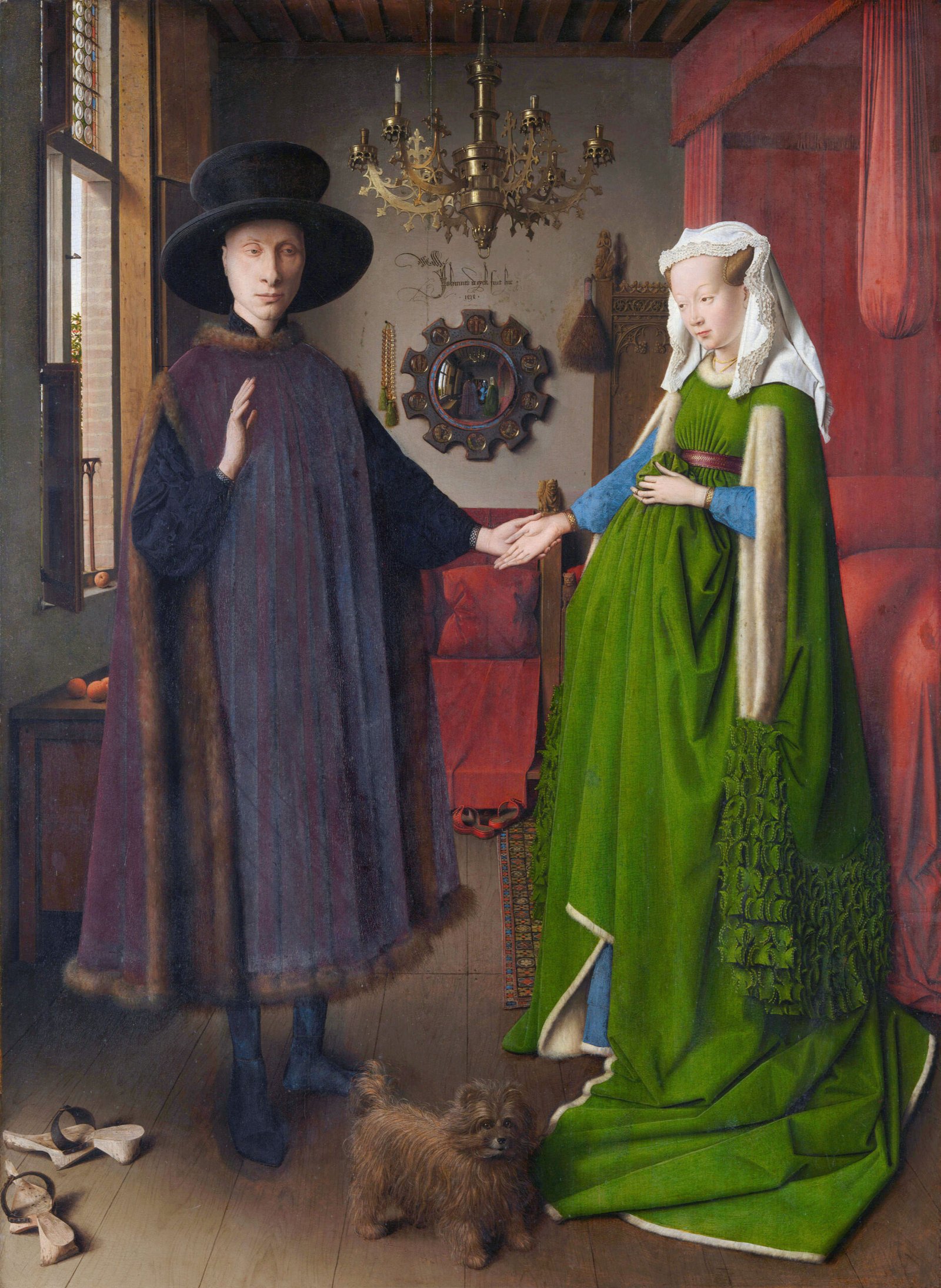 2. The Arnolfini Portrait – Jan van Eyck (1434) (image credits: wikimedia)