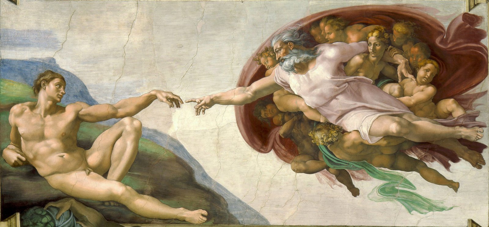 3. The Creation of Adam – Michelangelo (1511-1512) (image credits: wikimedia)