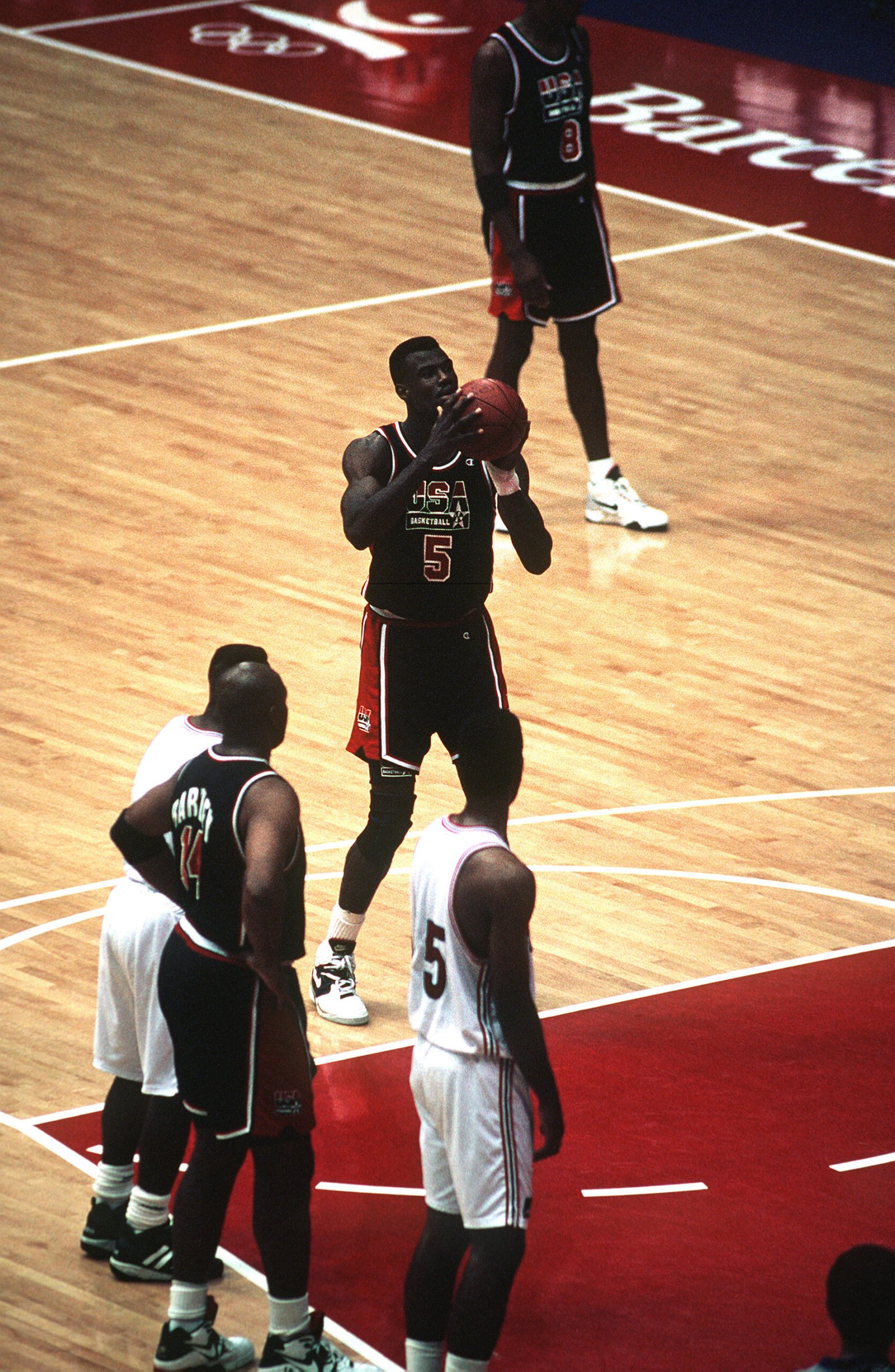 The 1992 Dream Team at the Barcelona Olympics (image credits: wikimedia)