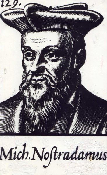 Nostradamus: “Tomorrow, I shall no longer be here.” (image credits: wikimedia)