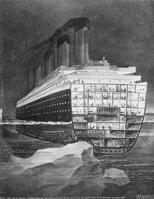 The Titanic Didn’t Sink Because of an Iceberg “Gash” (image credits: wikimedia)