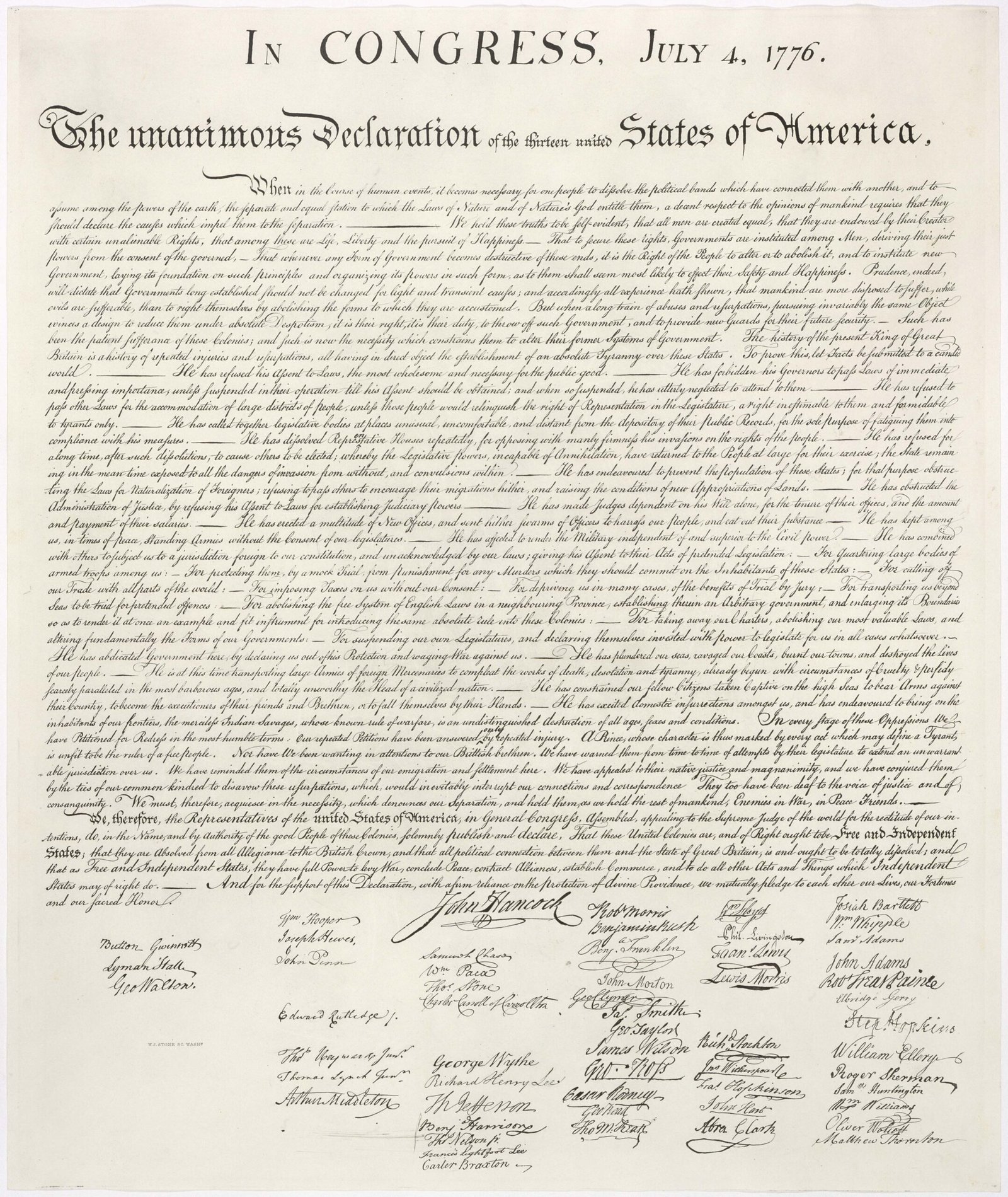 The Declaration of Independence (1776) (image credits: wikimedia)