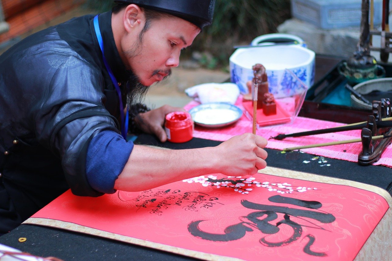 8. Calligraphy (China, Japan, & Islamic World) (image credits: pixabay)