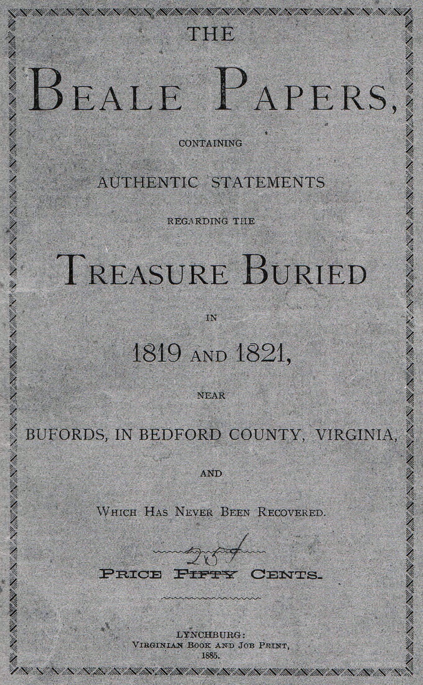 The Beale Ciphers: A Treasure Still Waiting to Be Found (image credits: wikimedia)