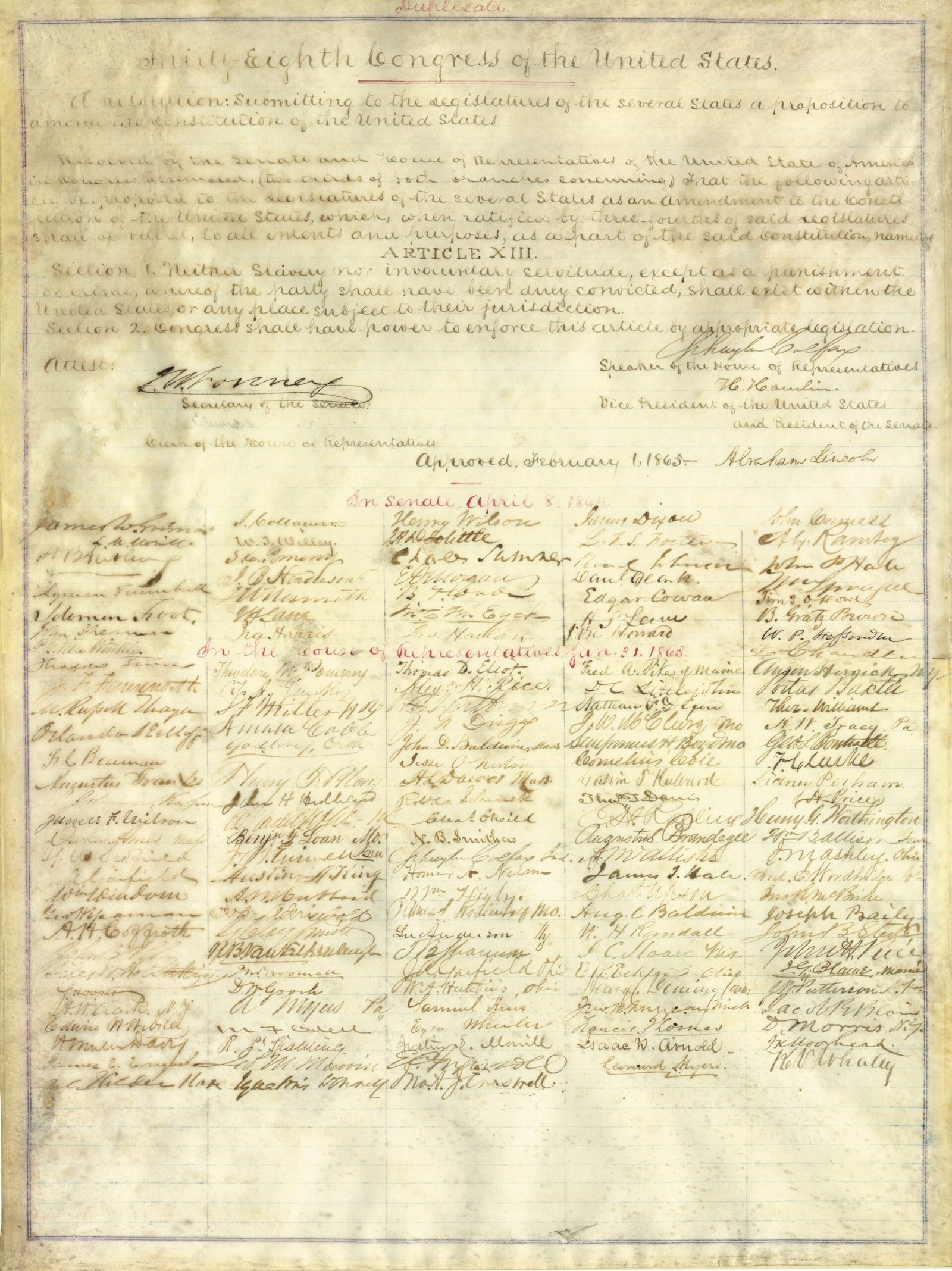 1865: The 13th Amendment Abolishes Slavery (image credits: wikimedia)