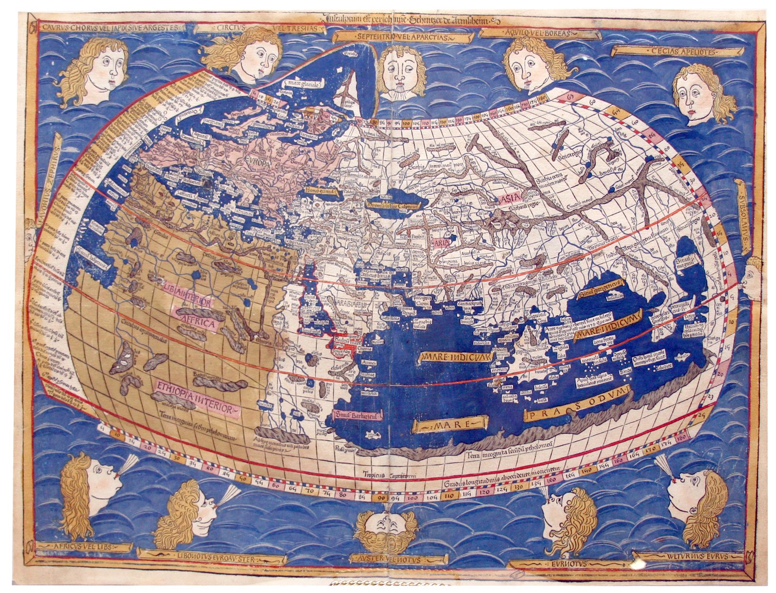 Ptolemy’s World Map (2nd Century CE) (image credits: wikimedia)