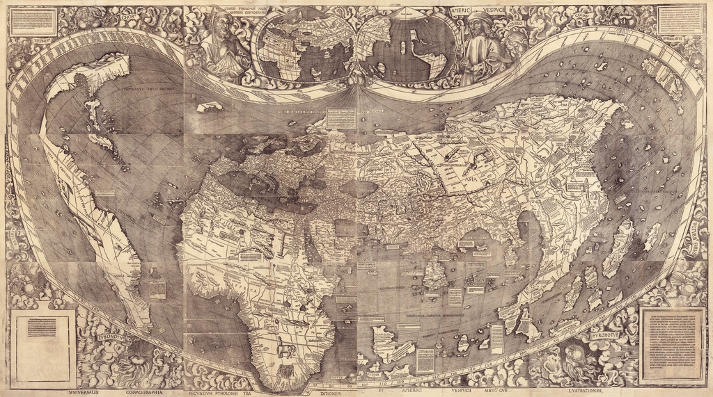 Martin Waldseemüller’s Map (1507) (image credits: rawpixel)