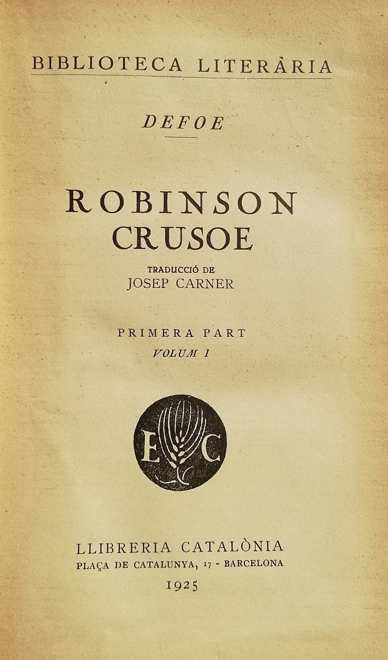 Robinson Crusoe – Daniel Defoe (image credits: wikimedia)