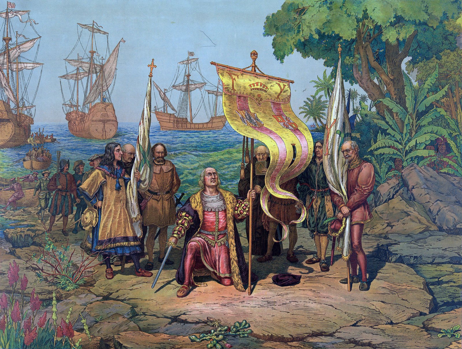 Christopher Columbus “Finding” the Americas (image credits: wikimedia)