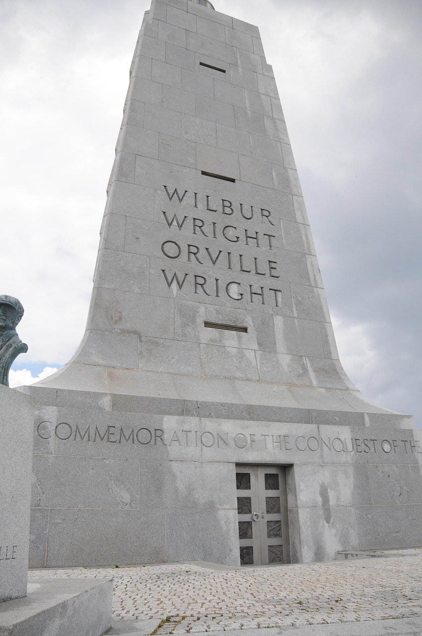 The Wright Brothers' First Flight Location (image credits: pixabay)