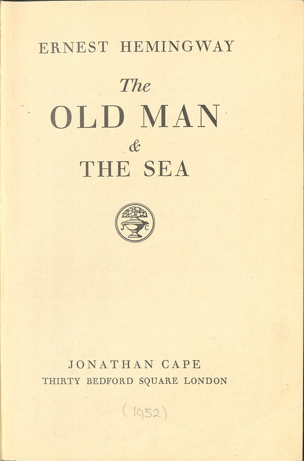 1. The Old Man and the Sea – Ernest Hemingway (image credits: wikimedia)