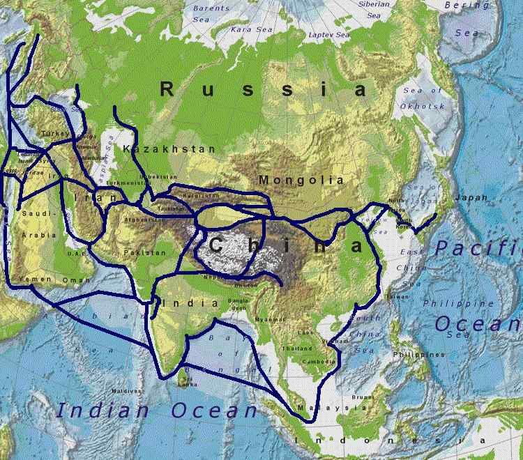 Linked East Asia to the Mediterranean (image credits: wikimedia)