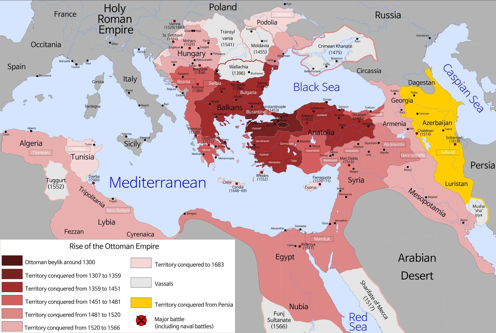 The Ottoman Empire (image credits: wikimedia)