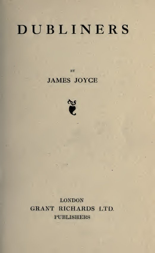 Dubliners by James Joyce (image credits: wikimedia)