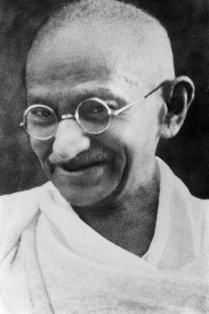 Gandhi’s Nonviolent Resistance (image credits: pixabay)