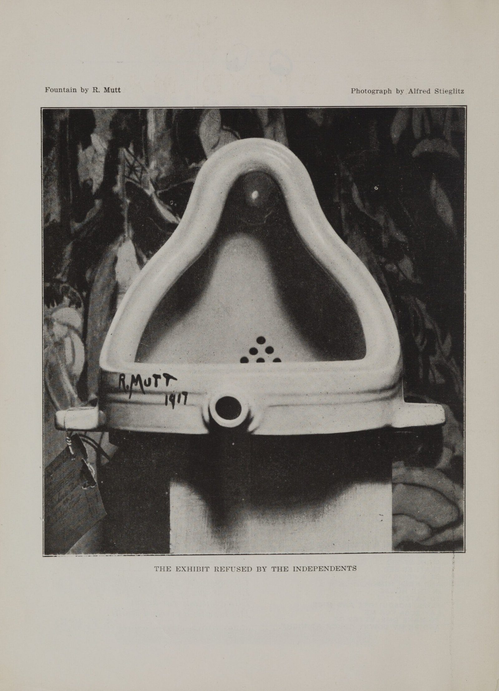 Marcel Duchamp – Fountain (image credits: wikimedia)