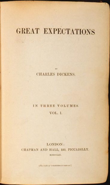 Great Expectations – Charles Dickens (1861) (image credits: wikimedia)