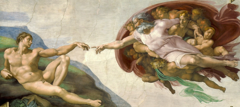 Michelangelo – The Creation of Adam (image credits: rawpixel)