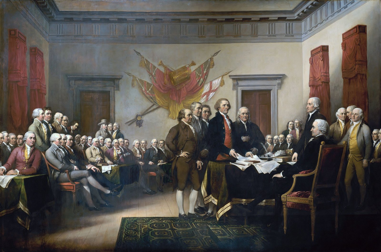 The Signing of the Declaration of Independence (1776) (image credits: wikimedia)