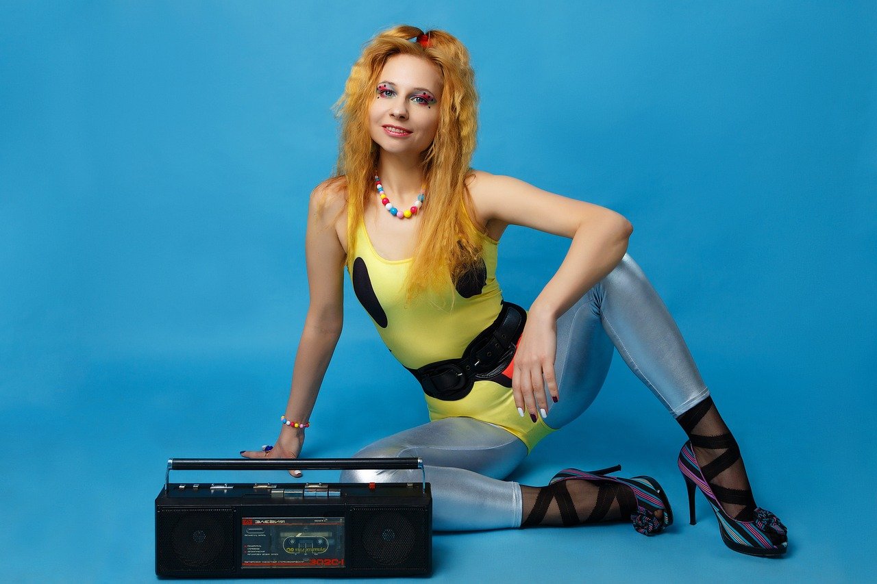 1980s – Big Hair and Band Tees (image credits: pixabay)