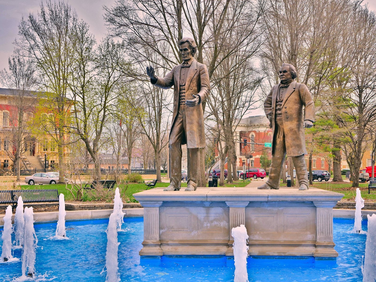 Lincoln vs. Douglas (image credits: wikimedia)