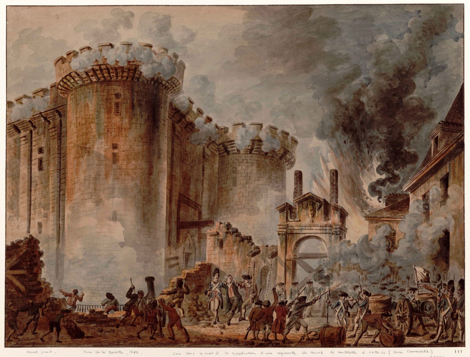 The Storming of the Bastille (1789) (image credits: wikimedia)
