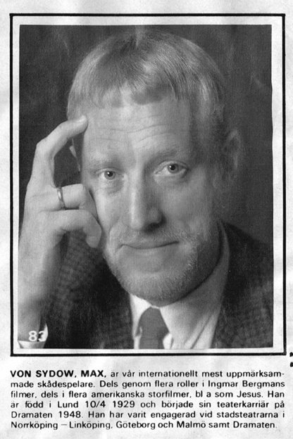 Max von Sydow: The Swedish Giant (image credits: wikimedia)