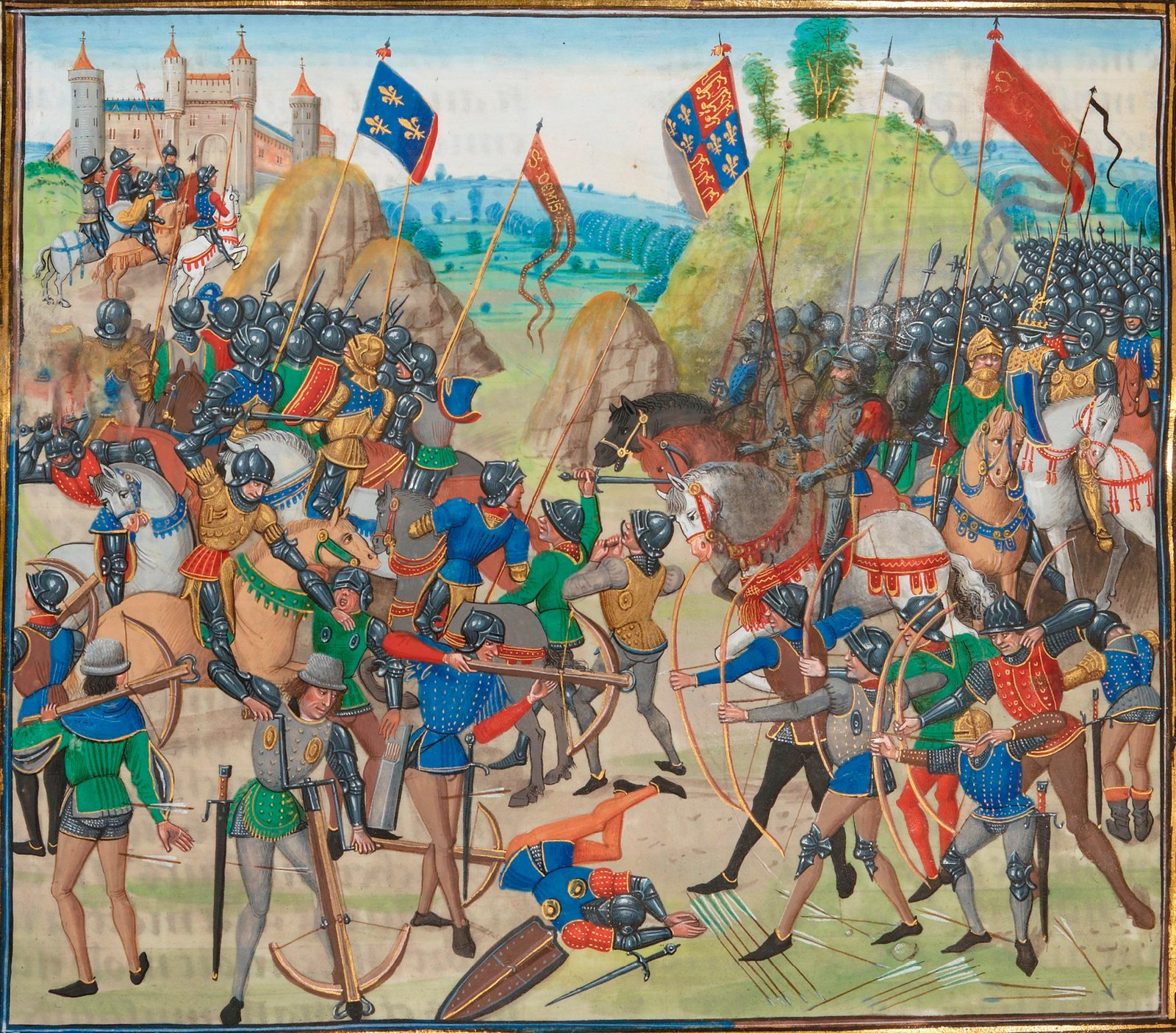 The Battle of Crécy (1346): Showers of Arrows (image credits: wikimedia)