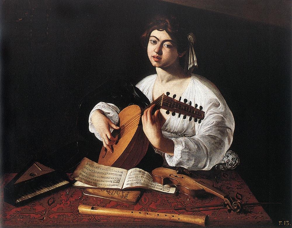 The Musician – Michelangelo Merisi da Caravaggio (c. 1595) (image credits: wikimedia)