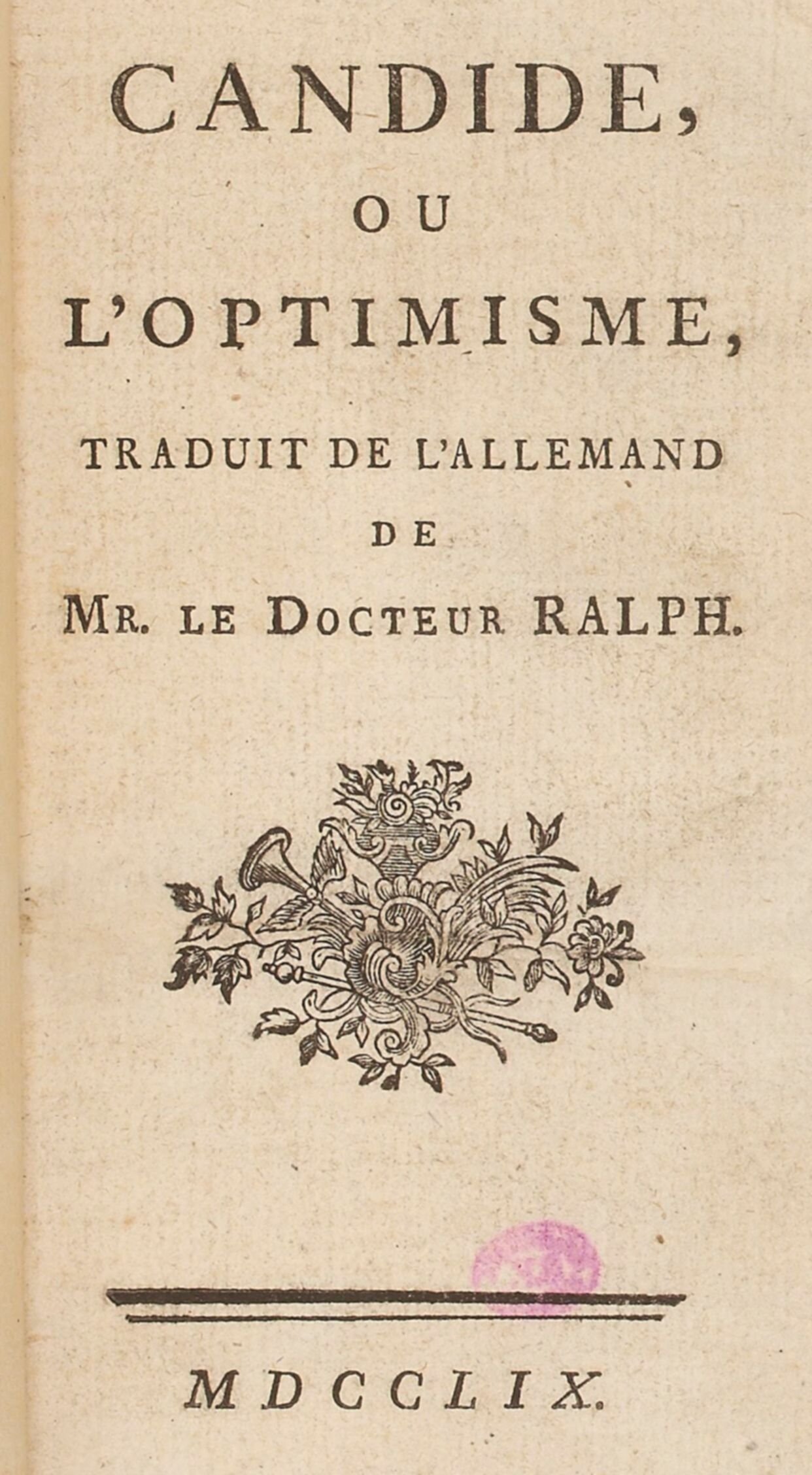 Candide by Voltaire (image credits: wikimedia)
