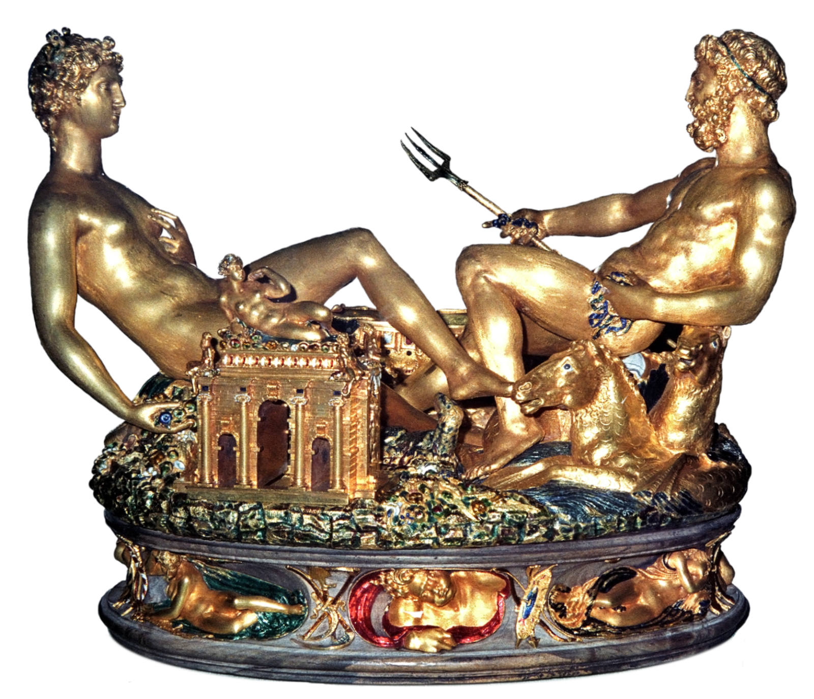 Cellini Salt Cellar (Kunsthistorisches Museum, 2003): Coveted for Gold and Glory (image credits: wikimedia)