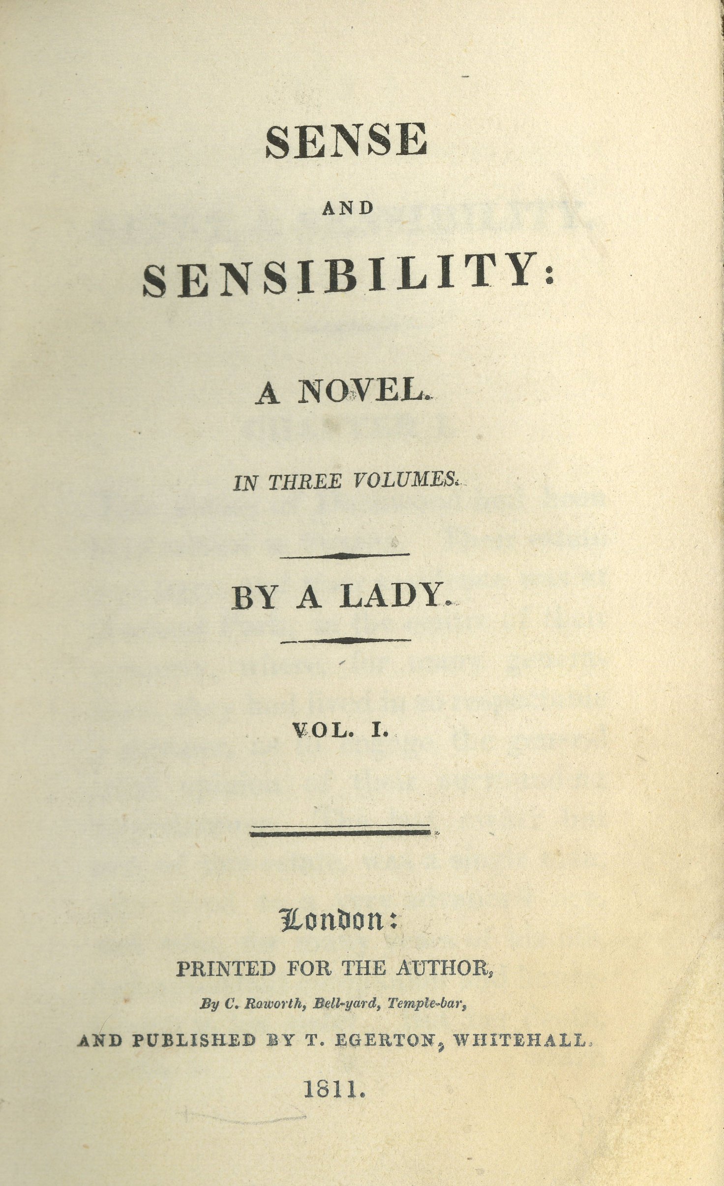 Sense and Sensibility by Jane Austen (1811) (image credits: wikimedia)