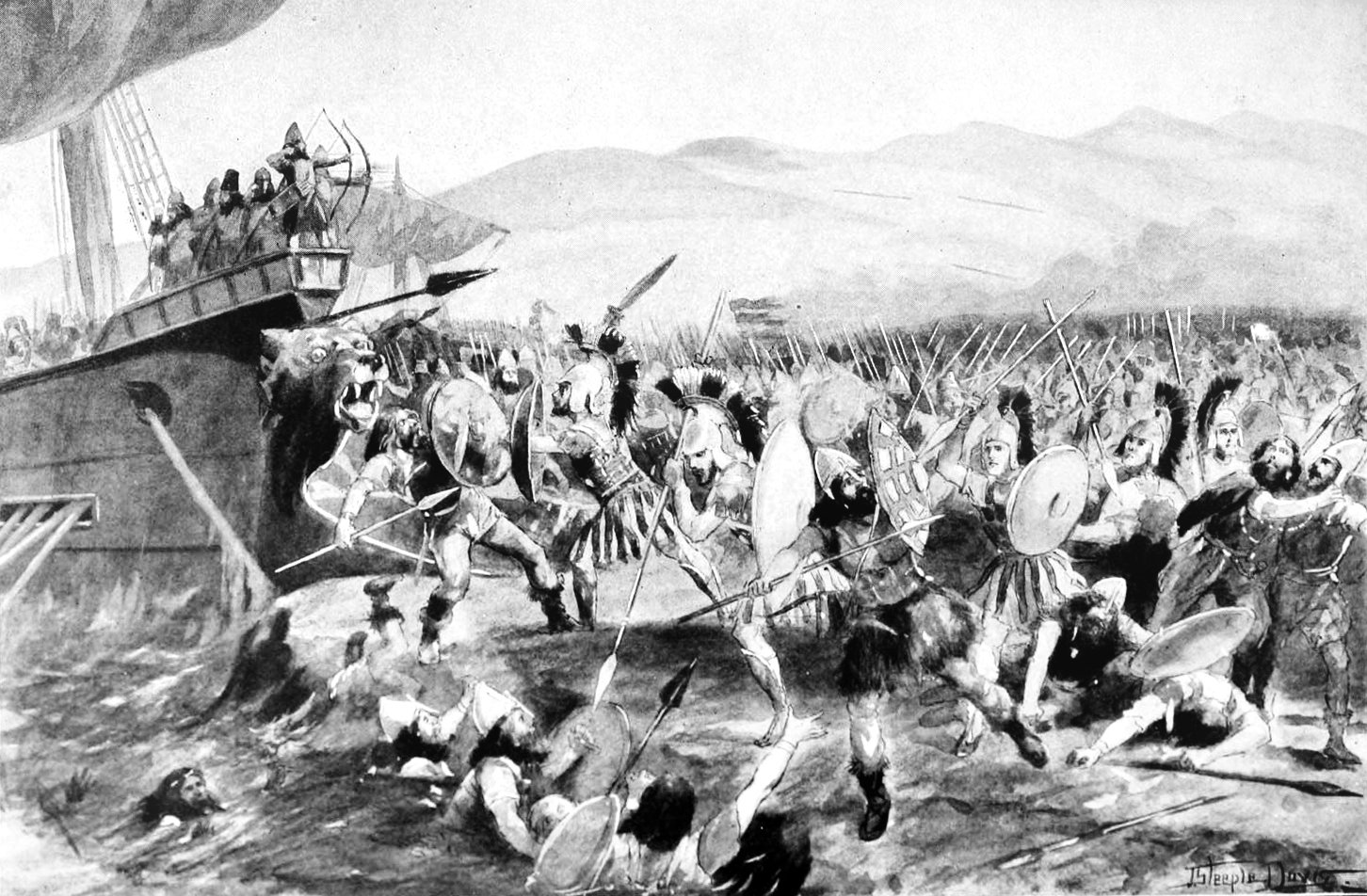 Battle of Marathon (490 BCE) (image credits: wikimedia)