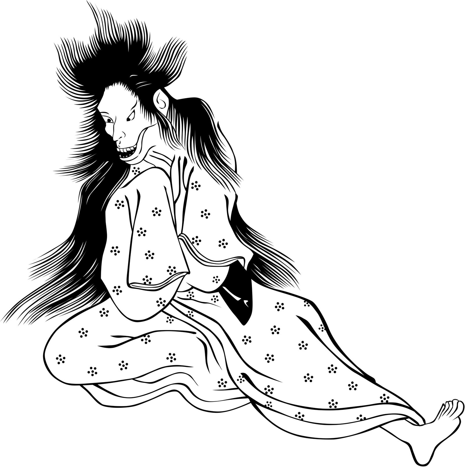 The Slit-Mouthed Woman (Japan) (image credits: wikimedia)