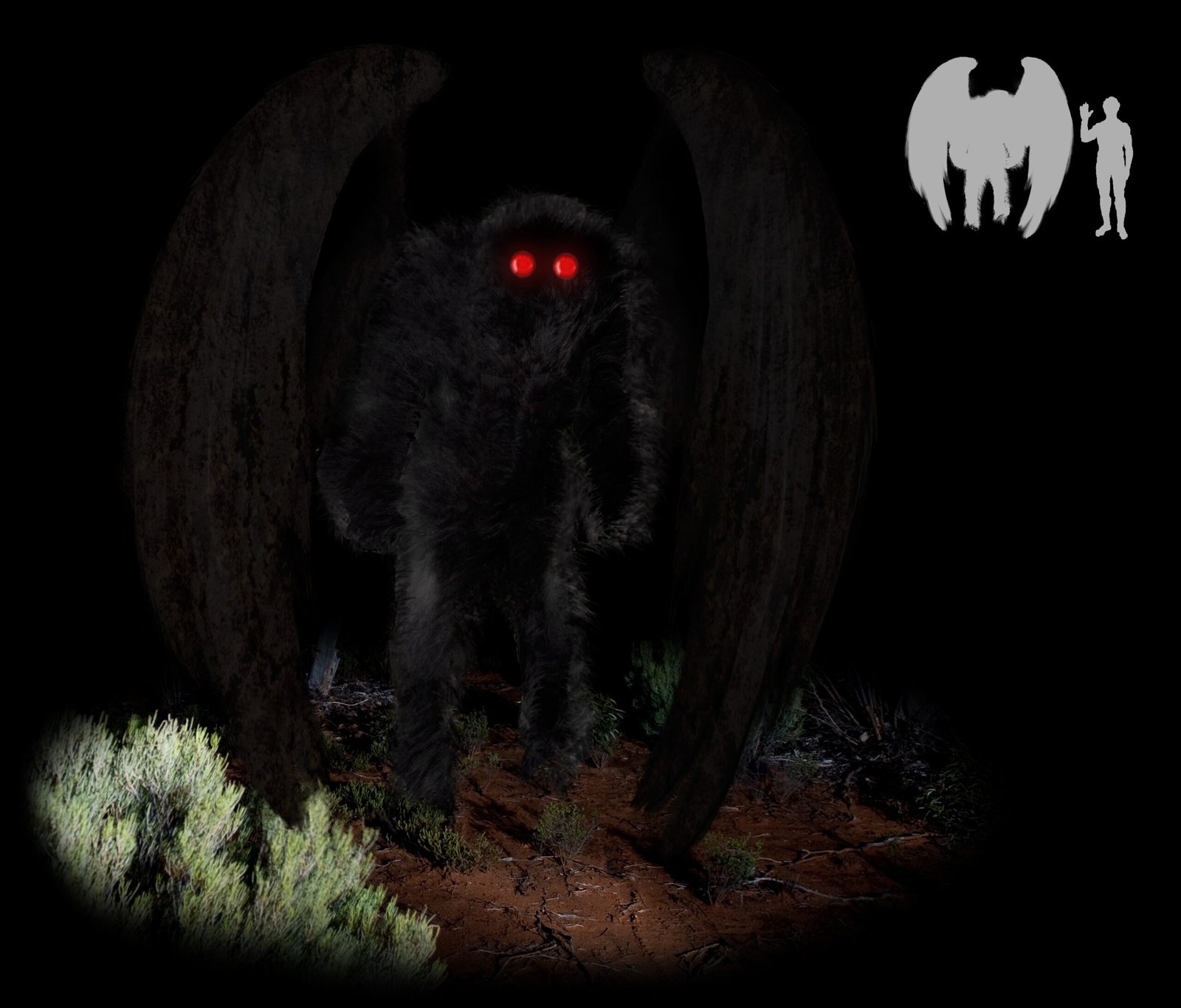 The Mothman (image credits: wikimedia)