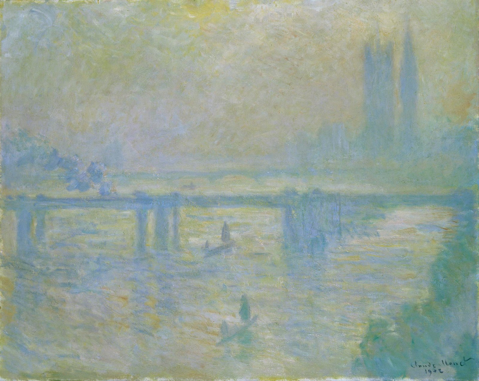 Charing Cross Bridge, London by Claude Monet (image credits: wikimedia)