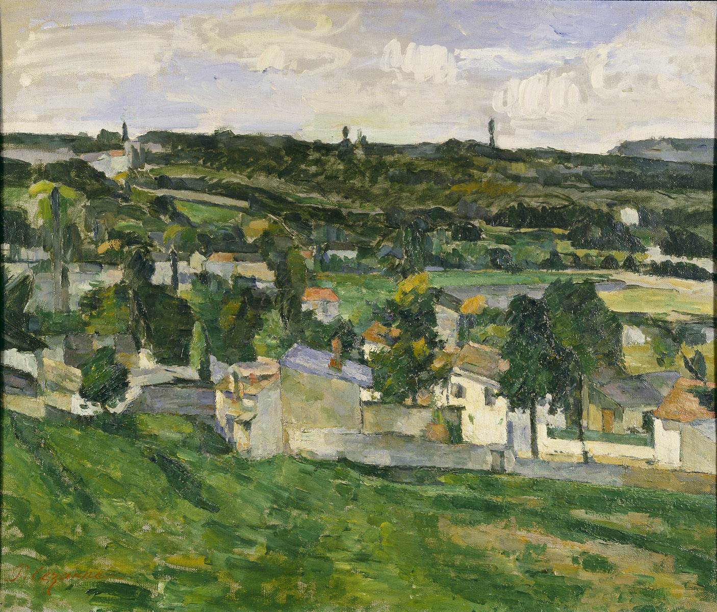 View of Auvers-sur-Oise by Paul Cézanne (image credits: wikimedia)