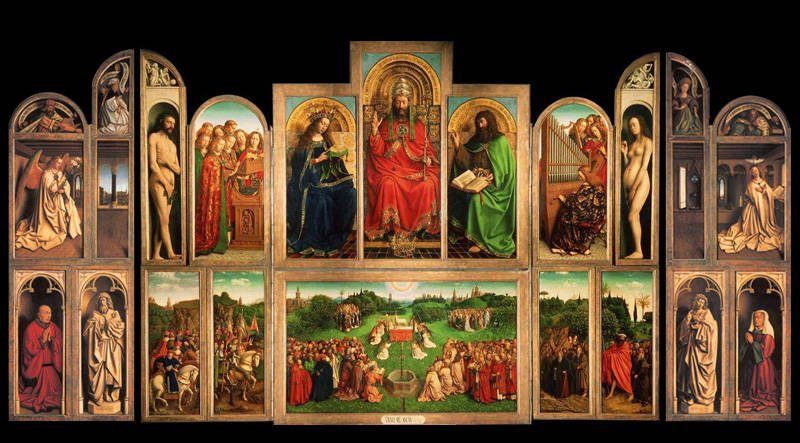 The Just Judges Panel from the Ghent Altarpiece by Jan van Eyck (image credits: wikimedia)