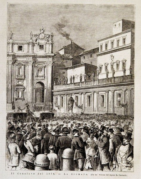 Awaiting the White Smoke (image credits: wikimedia)