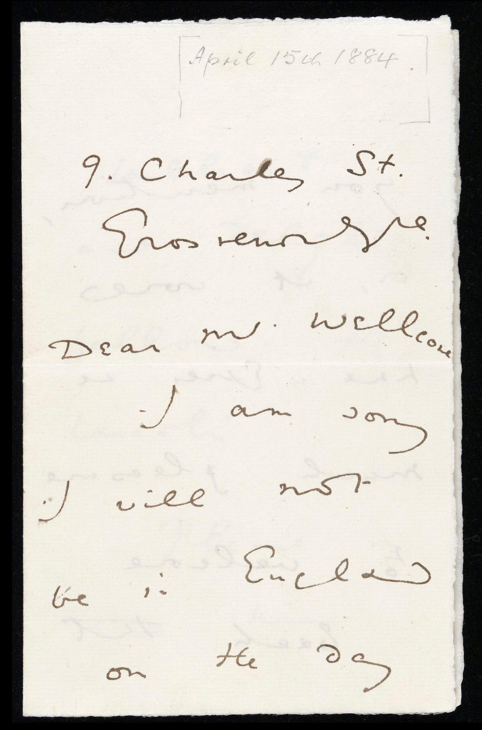 Oscar Wilde to Lord Alfred Douglas (